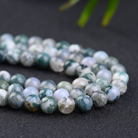 Perles rondes en pierre naturelle Agates d'arbre, 4, 6, 8, 10 mm, Agates d'arbre pour la fabrication de bijoux