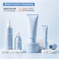 Tube applicateur à 5 billes en acier personnalisé EZHEN, tube cosmétique PCR, tube de massage de qualité alimentaire UE