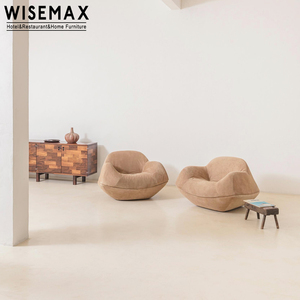 WISEMAX moderni mobili <span class=keywords><strong>per</strong></span> la casa Vintage forma organica Chesterfield divano e poltrona Set con rivestimento in pelle <span class=keywords><strong>per</strong></span> soggiorno - Product Image 4