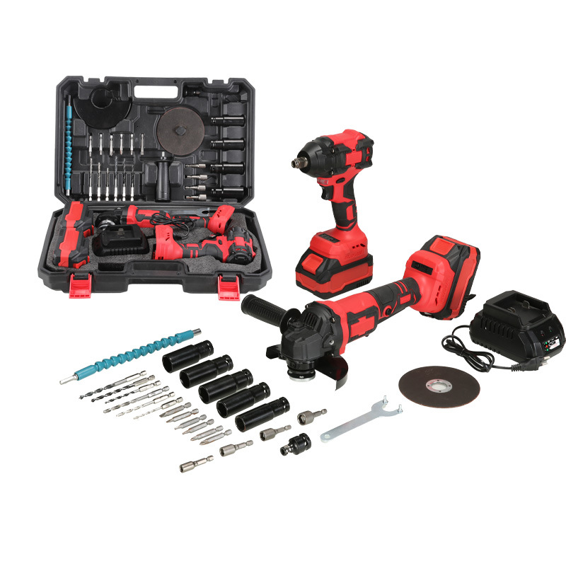 Red Brushless Lithium-Ion Drill + Brushless Angle Grinder
