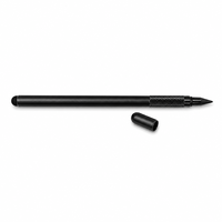 Stylet pour tablette 145 mm, design métallique fin de 9 mm, double embout rond tactile et pointe de crayon graphite, capuchon détachable à vis