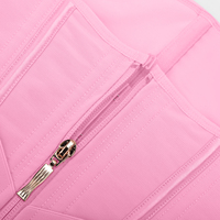 Waistdear Corset gainant taille haute antidérapant à fermeture éclair, avec 11 baleines en acier, ceinture amincissante pour le contrôle du ventre et une couverture du bas du ventre