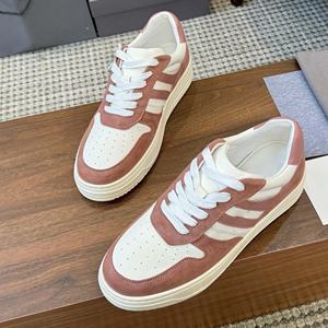 Chaussures décontractées en cuir véritable durables à bout rond de marque H, tendance automne-hiver, semelle épaisse, baskets élastiques, tendance mode douce - Product Image 4