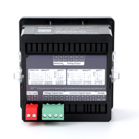 Voltmeter AC 0-500V Digital Panel Meter 3 Fase 3 Baris Layar LCD Pengukur Tegangan Voltmeter dengan RS485