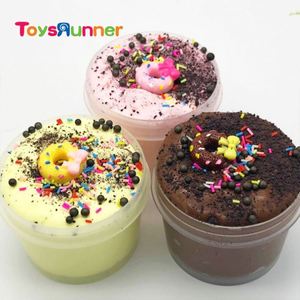 Slime Suave Temático de Comida DIY con Bolas de Espuma, Rebanadas de Donut y Chispas - Juguete Blando de Plástico y Arcilla - Product Image 1