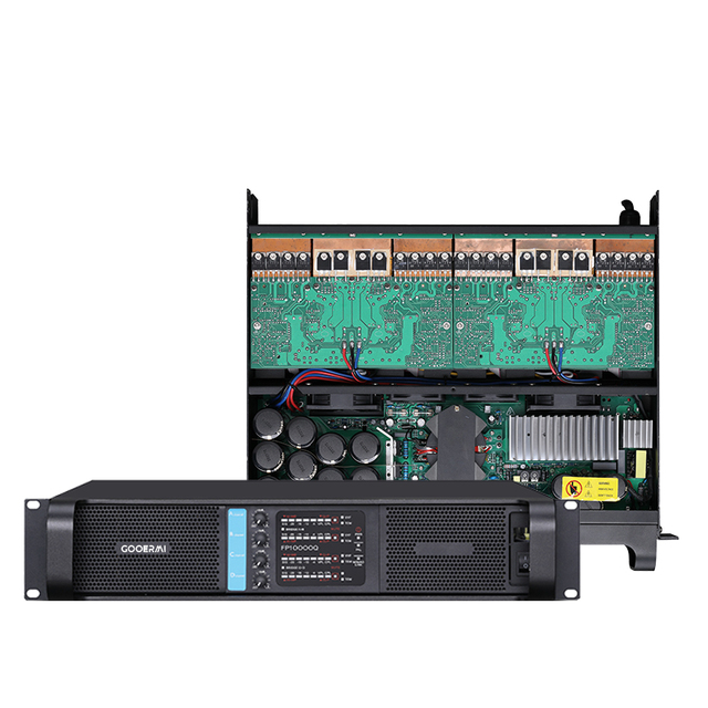 MIA-FP12000Q 2*4600W 2CH Professional Power Amplifier Class D/H Two Step Power Supply Bridge 10000W 4 AC90V-260V