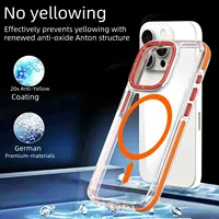    Coque de téléphone transparente à chargement sans fil pour iPhone 17 16 15 14 13 12 Pro Max 15 Plus 17 Air, avec support magnétique