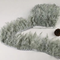 Plumes de Marabout Plates Chandelle Rayées de 10-15CM en Gros, Multicolores, Franges Moelleuses, Qualité Supérieure Sélectionnée pour Mariages