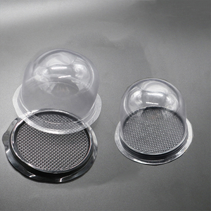 Tùy Chỉnh <span class=keywords><strong>Pet</strong></span> <span class=keywords><strong>PP</strong></span> Dùng Một Lần Vỉ Để Đi Nhựa Container Cho Bánh Rõ Ràng Nhựa Vòng Bánh Hộp Container Với Dome Nắp - Product Image 2