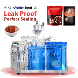 High Output Automatic <b>Stand</b>-up Doypack Packaging Machine for Beverage Sauce Shampoo Chemical Pouch Bags Filling - Product Image 1