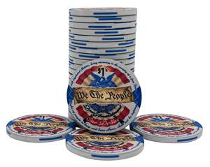 Jetons de <span class=keywords><strong>poker</strong></span> en céramique OEM ODM 2nd Amendment, jetons de casino de collection, fabriqués en Chine, lot de 25 - Product Image 4