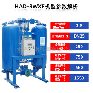 Sécheur par adsorption Hanyue HAD-3WXF 4000W 380V, équipement de séchage électrique de type boîte chauffante - Product Image 3