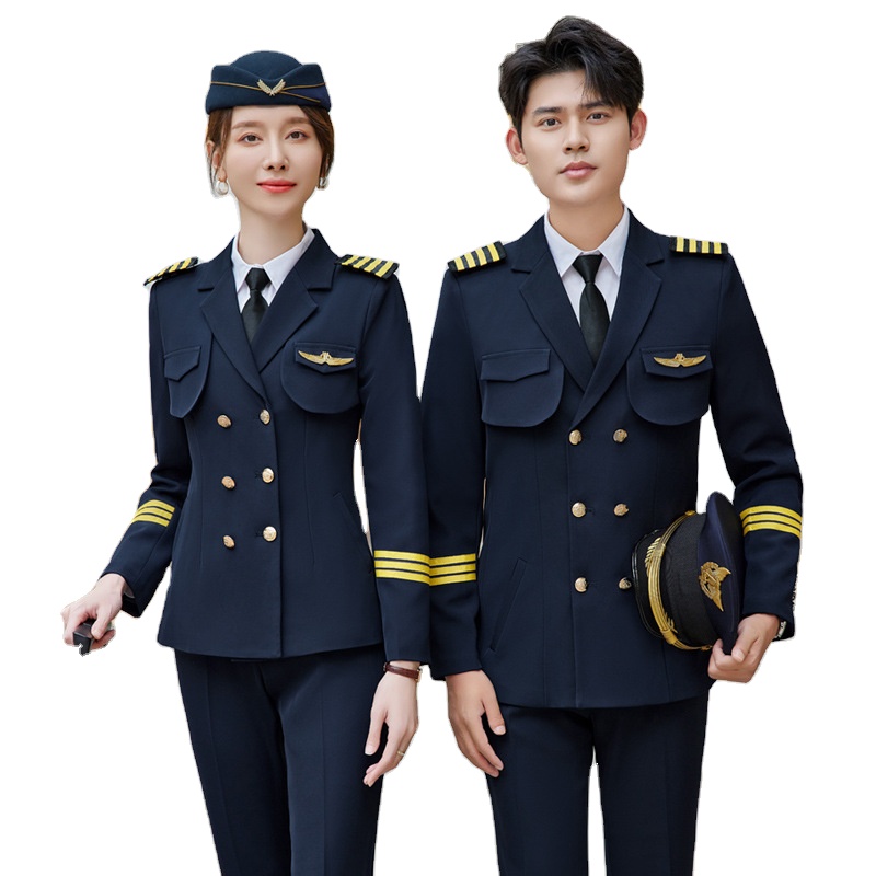 2026 New Aviation Uniform Male Staff Costume Stewardess Costume Clothing  Airline Captain Pilot Aviation Workwear Costume| Alibaba.com
