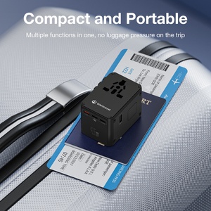 Wontravel 2USB A Custom Logo Universal World <b>Plug</b> International Power <b>Adapter</b> Travel <b>Adapter</b> PD45W 3 <b>USB</b> C - Product Image 2