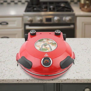 Multifunctionele mini 12 inch rode mechanische elektrische pizzaoven voor huishoudelijk gebruik - Product Image 3