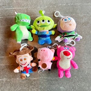 Gantungan Kunci Boneka Buzz Lightyear Woody Koleksi Figur Kartun dengan Isian Kapas, Boneka Astronot Cakar Mesin Penjepit - Product Image 3