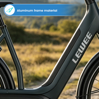Bicicleta Urbana de Alta Calidad, 28 Pulgadas, Cuadro de Aleación, Frenos de Disco Hidráulicos, Bicicleta Eléctrica Urbana