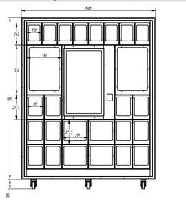 <strong>Automatic</strong> Locker Vending <strong>Machine</strong> Coin Credit Card <strong>Token</strong> Payment System Gift Exchange Cabinet for Shopping Mall - Product Image 4