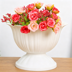 Pots à fleurs circulaires en plastique pour la plantation <span class=keywords><strong>de</strong></span> petites fleurs, <span class=keywords><strong>mini</strong></span> pots à fleurs <span class=keywords><strong>de</strong></span> bureau - Product Image 1