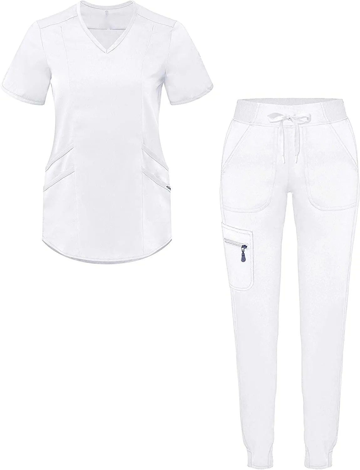 Yüksek kalite hastane üniformaları toptan üstler ve pantolonlar tıbbi kadın hemşirelik scuniforms üniforma setleri