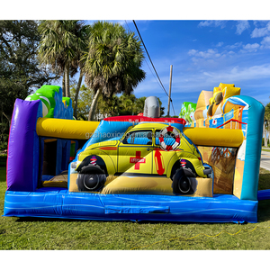 <span class=keywords><strong>Maison</strong></span> de rebond gonflable commerciale enfants thème océan videur inflables fête aire de jeux combo pulls rebondissants château pour locations - Product Image 2