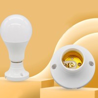 Vente en gros douille à vis E27 douille de lampe douille ronde E27