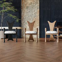Chaises de salle à manger et de restaurant confortables à dossier haut pour coiffeuse de salon de café avec siège de cadre