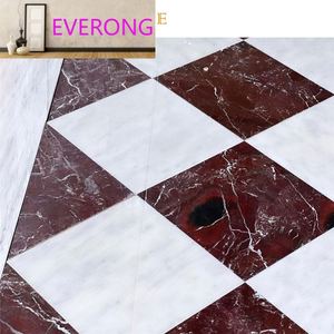 Mármol Natural Turco Rojo Rosso Levanto, Loseta de <span class=keywords><strong>Piedra</strong></span> Pulida Color Borgoña para Decoración de Interiores - Product Image 5