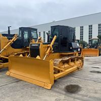 Bulldozer sur chenilles hydraulique compact SHANTUI SD13L d'occasion avec lame inclinable droite en stock (modèles SD13, SD13S, SD13R, SD13L)