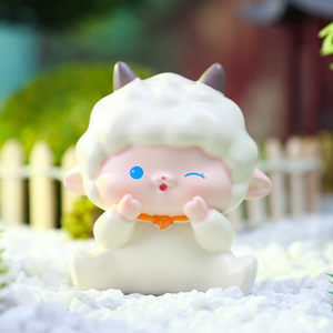 ของตกแต่งรูปแกะน่ารักสำหรับตกแต่งภายในรถยนต์ ของตกแต่งเค้ก ของประดับตกแต่งโต๊ะทำงานขนาดเล็ก - Product Image 5