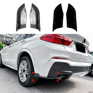 สปอยเลอร์มุมกันชนหลัง BMW X4 F26 M Sport ปี 2014-2018 สีดำเงา ลายคาร์บอนไฟเบอร์ แบบติดกาว - Product Image 4