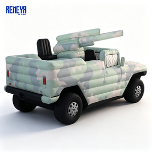Réplique de véhicule tout-terrain gonflable robuste REMEYA avec résistance à la déchirure et motif camouflage pour sites d'exposition - Product Image 2