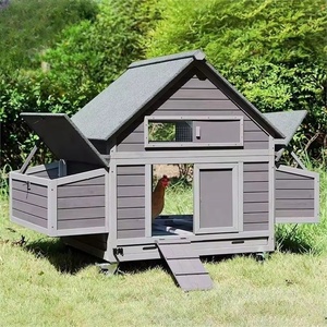 Pollaio da Esterno per Galline, Grande Gabbia in Legno Impermeabile con Ampio Nido, Cuccia per Cani - Product Image 1