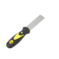 Ensemble de 6 spatules en acier inoxydable avec poignée en caoutchouc antidérapante, grattoir à peinture pour cloisons sèches, outils de réparation murale