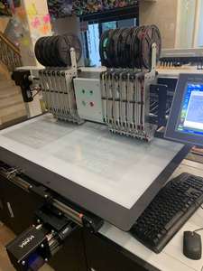 Tốc độ cao trên máy vi tính hoàn toàn tự động Sequins sáng tác máy 600-1000 PCS/min cho vải trang trí với 12 màu sắc - Product Image 2