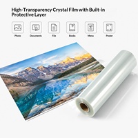 Film de plastification thermique brillant sans bulles en PET pour machine à plastifier, protection des documents