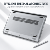 NoteBook layar ganda murah kualitas tinggi 15.6 inci + 7 inci N5095 2.5GHz komputer Laptop Win10 6G + 256G komputer untuk dijual murah