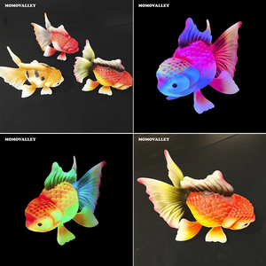 Momovalley Lumière LED interactive dynamique motif poisson rouge avec bulles exhalées, éclairage paysager de spectacle féerique somptueux - Product Image 2