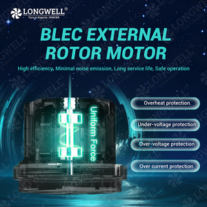 Ventilatore Assiale LongWell a Risparmio Energetico 12v24v 48v DC 110v 220v 230v AC, Grande Ventilatore di Raffreddamento <span class=keywords><strong>per</strong></span> Armadi di Telecomunicazioni - Product Image 5