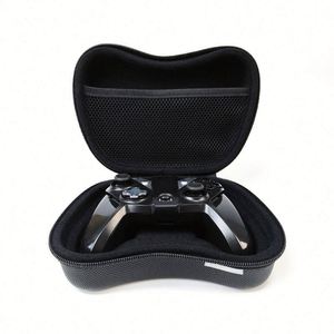 เคสใส่คอนโทรลเลอร์เกมหนังสีดำ EVA วัสดุทนไฟ กันน้ำ เคสเก็บของ PU สำหรับ PS4 PS6 - Product Image 1