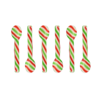 Hot Selling Peppermint Sweet Spoon Shape Christmas Coffee Tea Milk Drink Stirring Lollipop Candy