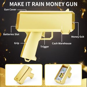 KK Nouveau pistolet de pulvérisation d'argent en brique d'or, jeu de tir de pistolet d'argent de machine de pulvérisation pour la fête, canon de pluie volant Super jouet de tir de pistolet d'argent - Product Image 2