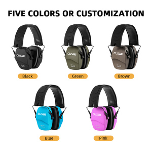 Orejeras Personalizadas con Cancelación de Ruido ABS EM016, Certificación <span class=keywords><strong>ANSI</strong></span>, Plegables, 25dB NRR, Protección <span class=keywords><strong>Auditiva</strong></span> para Tiro al Aire Libre - Product Image 6