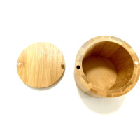 Boîte à épices multicouche en bambou écologique de qualité alimentaire avec logo personnalisé, mini-cuillère, rangement pour sel, poivre et épices de cuisine