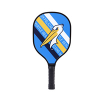 Raquette de pickleball en bois RST à prix réduit, noyau en nid d'abeille PP, impression de logo personnalisée, sports de plein air, raquette de pickleball