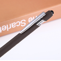 Stylo publicitaire SHULI personnalisé 2 en 1, multifonction, capacitif, avec logo en caoutchouc pour écran tactile, stylet métallique pour tablette