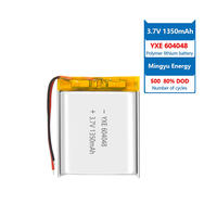 Batteries au lithium-ion à haute sécurité 3.7V/1350mah 604048 de Offre Spéciale d'usine pour l'électronique grand public portable
