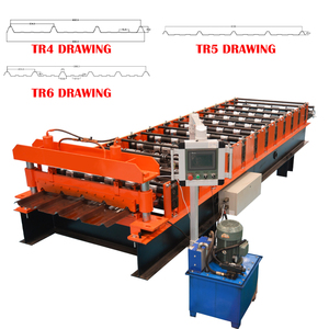 Macchina per Formatura di Lamiere Metalliche Tr4 Tr5 Tr6 Aluzinc IBR Trapezoidali per Tetti, Vendita Calda in Perù - Product Image 1