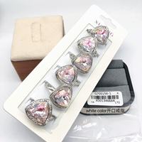 Bagues XUPING multicolores en pierres CZ pour femmes, bague triangulaire en zircone cubique synthétique, bijoux de mode en gros