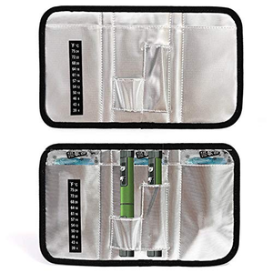 Factory <b>Hard</b> EVA Insulin Cooler Travel Case Aluminum Foil Lined Portable Diabetic Medication Storage Bag With Ice Packs - Product Image 2